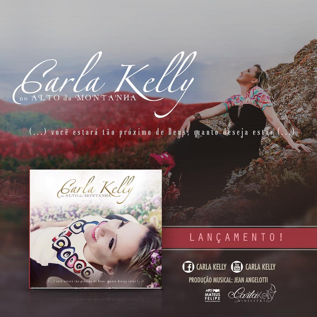 Carla Kelly lança seu novo álbum nas plataformas digitais.