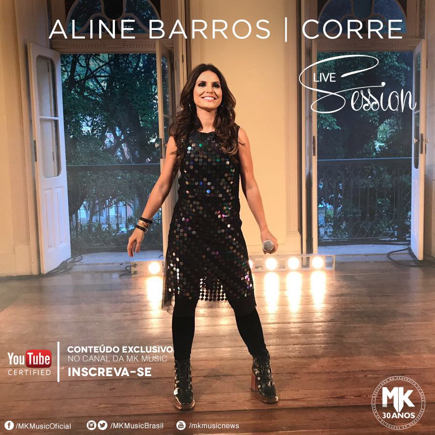Assista agora a “Live Session” da música Corre da Aline Barros