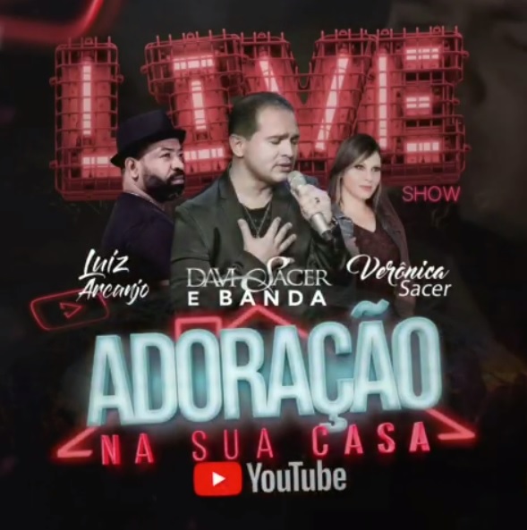 Live Show marca a estreia do novo canal de YouTube de Davi Sacer com sua esposa Verônica e participação histórica de Luiz Arcanjo