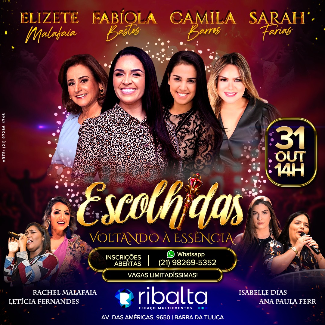 Fabíola Bastos realiza 7° Encontro das Escolhidas com Elizete Malafaia, Camila Barros e Sarah Farias