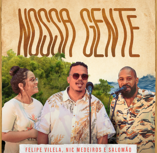 O rapper Felipe Vilela convida a cantora Nic Medeiros e Salomão para o lançamento do single e videoclipe de “Nossa gente”